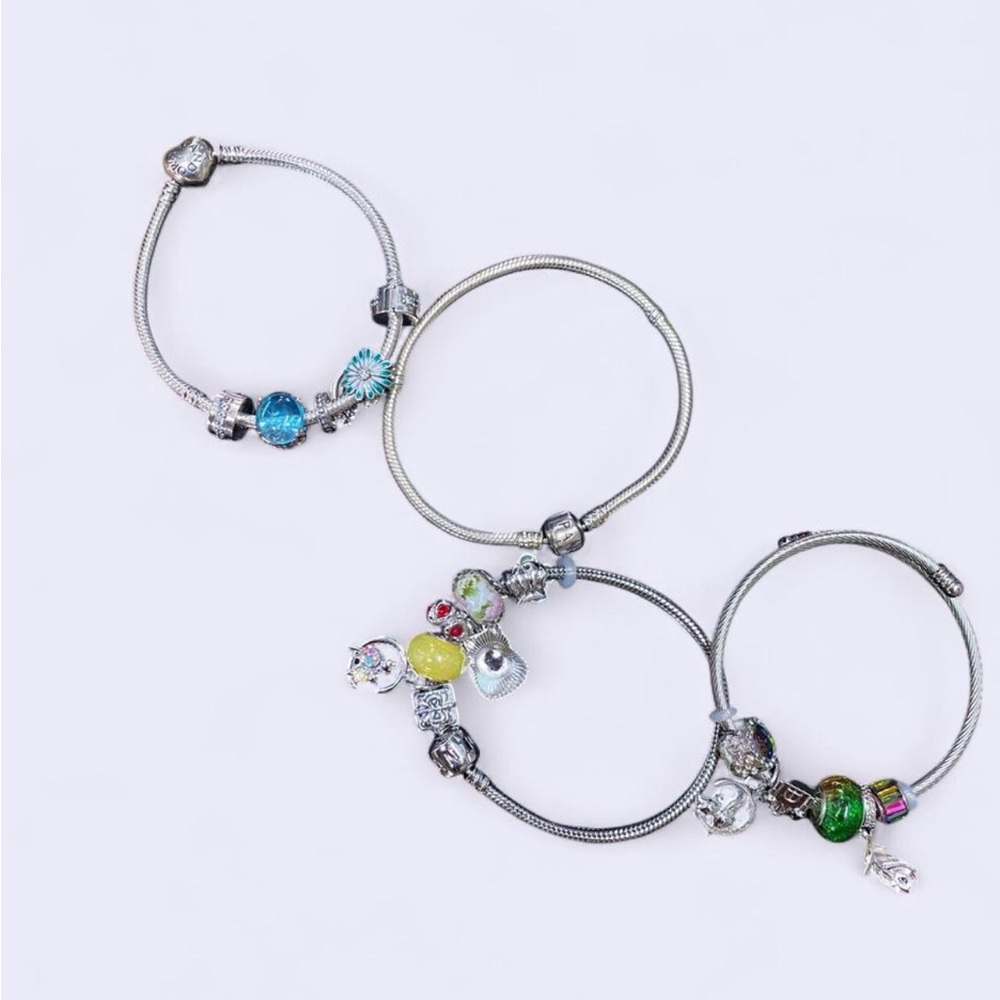 Pandora Silver Charm Bracelet Set